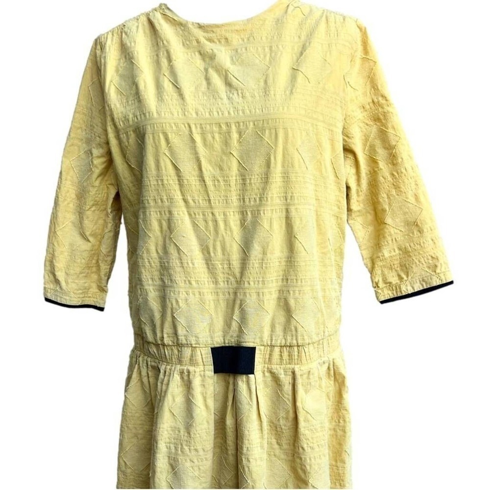 WEEKEND dress yellow midi drop waist embellished large